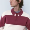 Polo in maglia a pannelli Polo in maglia a pannelli