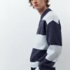 Polo in maglia a pannelli Polo in maglia a pannelli