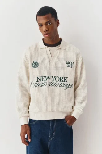 Polo ricamata New York Polo ricamata New York
