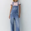 Salopette lunga in denim Salopette lunga in denim