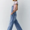 Salopette lunga in denim Salopette lunga in denim