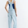 Salopette lunga in denim Salopette lunga in denim