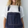 Salopette lunga in denim Salopette lunga in denim