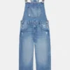 Salopette lunga in denim Salopette lunga in denim
