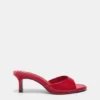 Sandali mules con tacco alto