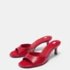 Sandali mules con tacco alto