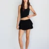 Sandali piatti in pelle Sandali piatti in pelle