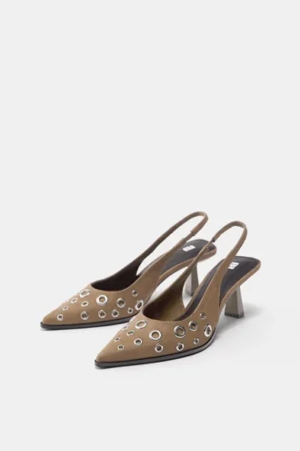 Scarpe col Tacco borchiate