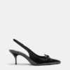Scarpe col Tacco in vernice con fiocco
