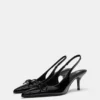 Scarpe col Tacco in vernice con fiocco