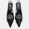 Scarpe col Tacco in vernice con fiocco
