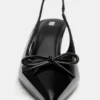 Scarpe col Tacco in vernice con fiocco