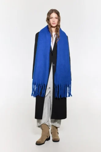 Sciarpa maxi effetto mohair