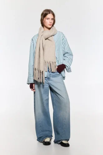 Sciarpa maxi effetto mohair