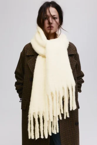 Sciarpa maxi effetto mohair