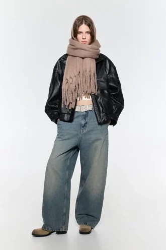 Sciarpa maxi effetto mohair