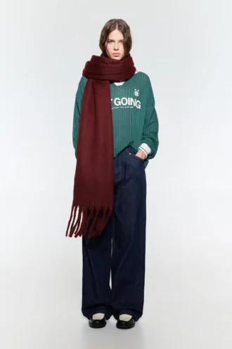 Sciarpa maxi effetto mohair