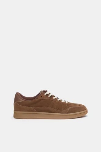 Sneakers in pelle crosta