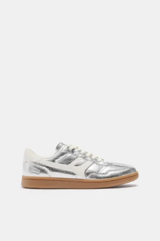 Sneakers retrò metallizzate