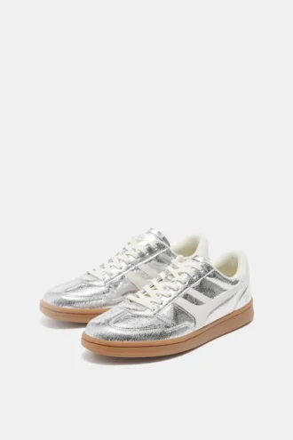 Sneakers retrò metallizzate