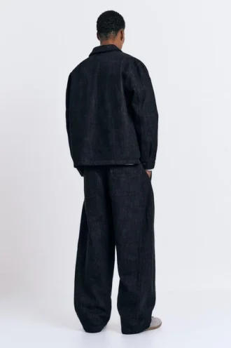 Sovracamicia in denim con tasche