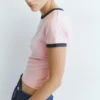 T-shirt a maniche corte a costine T-shirt a maniche corte a costine