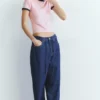 T-shirt a maniche corte a costine T-shirt a maniche corte a costine