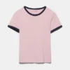 T-shirt a maniche corte a costine T-shirt a maniche corte a costine
