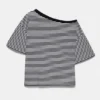 T-shirt a maniche corte asimmetrica T-shirt a maniche corte asimmetrica