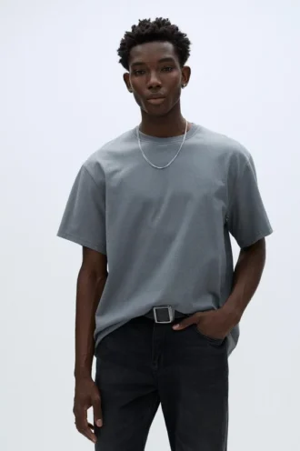 T-shirt a maniche corte con slogan