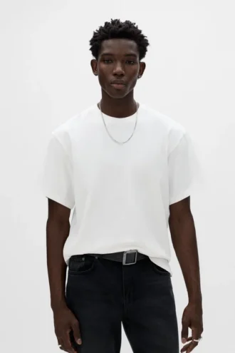 T-shirt a maniche corte con slogan