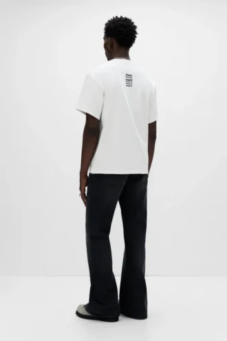 T-shirt a maniche corte con slogan