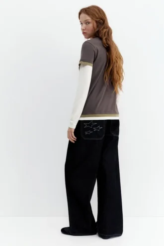 T-shirt a maniche doppie