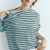 T-shirt a maniche lunghe a righe T-shirt a maniche lunghe a righe