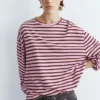 T-shirt a maniche lunghe a righe T-shirt a maniche lunghe a righe