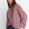 T-shirt a maniche lunghe a righe T-shirt a maniche lunghe a righe