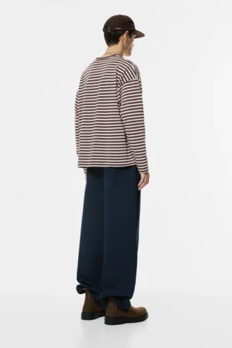 T-shirt a maniche lunghe a righe