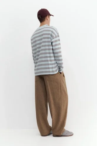 T-shirt a maniche lunghe a righe