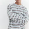 T-shirt a maniche lunghe a righe T-shirt a maniche lunghe a righe