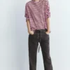 T-shirt a maniche lunghe a righe T-shirt a maniche lunghe a righe