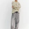 T-shirt a maniche lunghe a righe T-shirt a maniche lunghe a righe