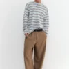 T-shirt a maniche lunghe a righe T-shirt a maniche lunghe a righe