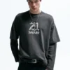 T-shirt a maniche lunghe con doppio manico 21 Savage T-shirt a maniche lunghe con doppio manico 21 Savage