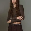T-shirt a maniche lunghe con scollo a barchetta T-shirt a maniche lunghe con scollo a barchetta