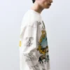 T-shirt a maniche lunghe con stampa grafica T-shirt a maniche lunghe con stampa grafica