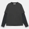 T-shirt a quadri con doppio manico T-shirt a quadri con doppio manico