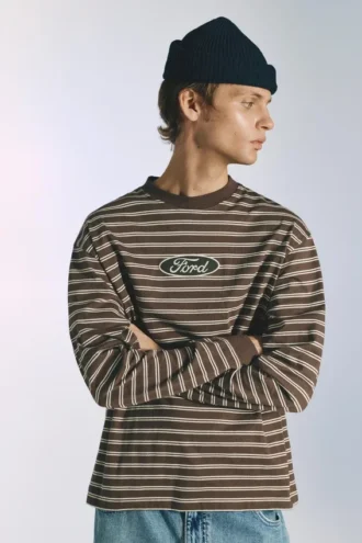 T-shirt a righe Ford