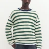 T-shirt a righe in maglia T-shirt a righe in maglia