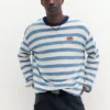 T-shirt a righe in maglia T-shirt a righe in maglia