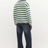 T-shirt a righe in maglia T-shirt a righe in maglia